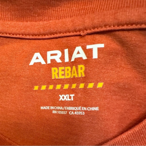 Ariat Men's Red Long Sleeve Shirt - Picture 5 of 5